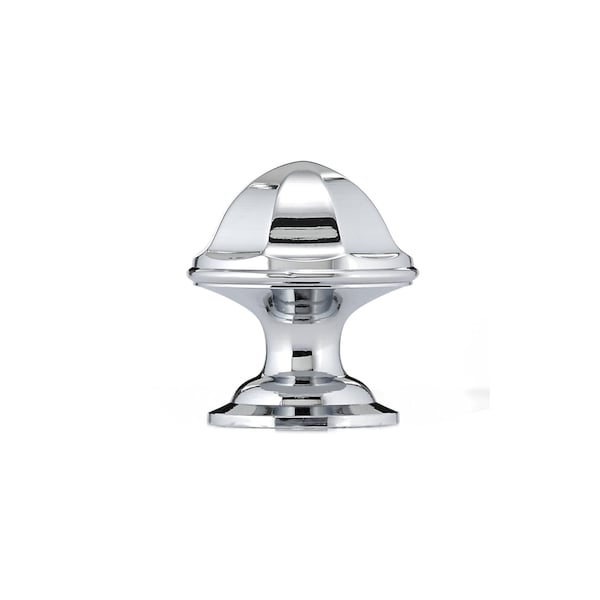 Richelieu 1 1/8 in (28 mm) Chrome Contemporary Brass Cabinet Knob - BP50128140