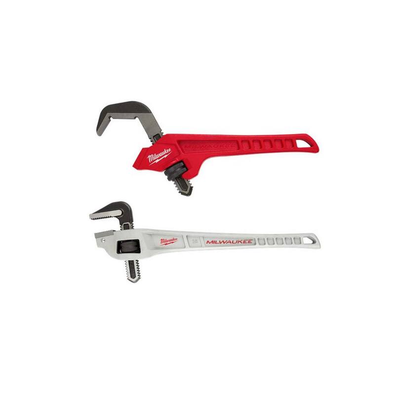 Llave de tubo desplazada de aluminio de 18 pulgadas y llave de tubo hexagonal desplazada de acero de 12 pulgadas - 48-22-7171-48-22-7185