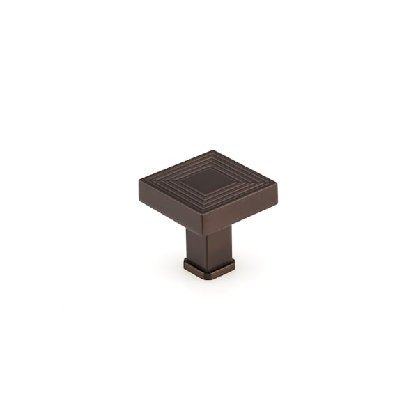 Richelieu 1 3/8 in (35 mm) x 1 3/8 in (35 mm) Honey Bronze Transitional Cabinet Knob - BP87883535HBRZ