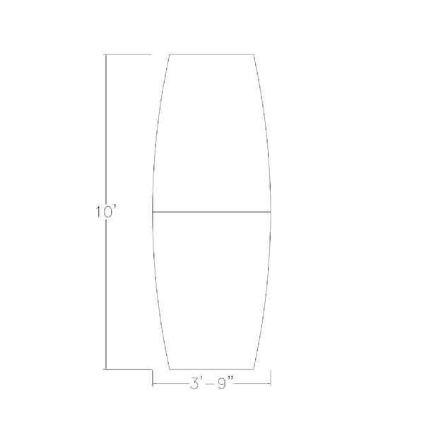 Skutchi Designs 45 in W, 120 in L, 29 in H, Engineered Wood Top, White - HAR-BOT-46X119-T-XD09