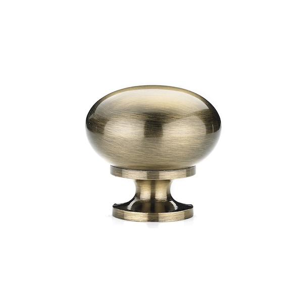 Richelieu 1 1/4 in (32 mm) Antique English Traditional Brass, Hollow Metal Cabinet Knob - BP4923AE