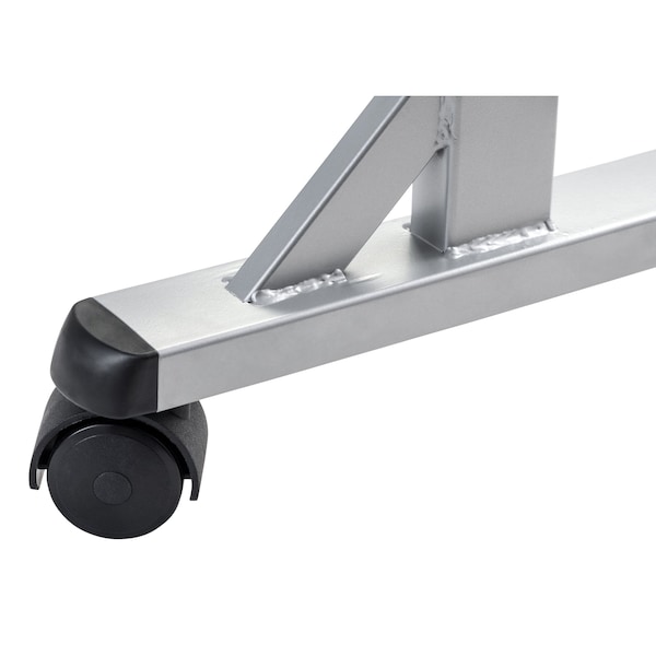 National Public Seating Rectangle Seminar/Training Table, 24" W, 72" L, 29.5" H, Lightweight HDPE Blow Molded Plastic Top - BPFT-2472-20
