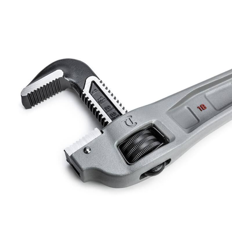 Llave de tubo con mango desplazado de aluminio de 18 pulgadas - CAPW18F