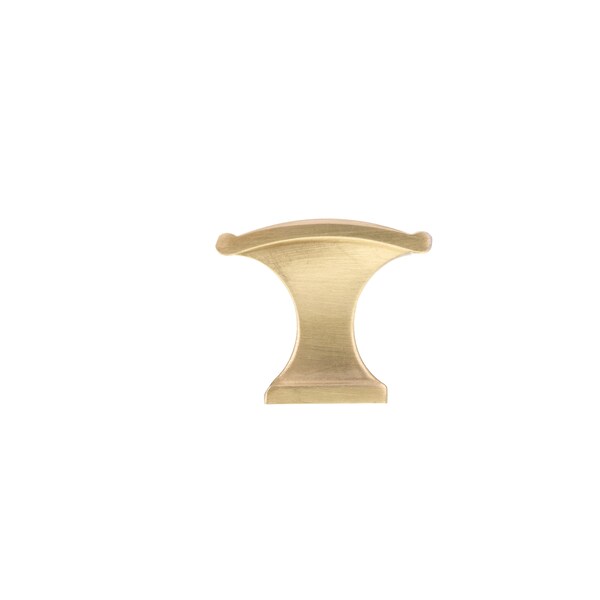 Richelieu 1 3/8 in (35 mm) x 25/32 in (20 mm) Satin Brass Traditional Cabinet Knob - BP260637160