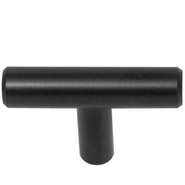 Laurey 2in Steel T-Bar Knob Matte Black - 10pc Value Pack 87920 - 59931