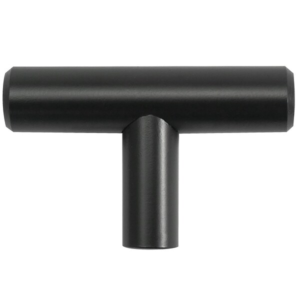 Laurey 2in Steel T-Bar Knob Matte Black - 10pc Value Pack 87920 - 59931