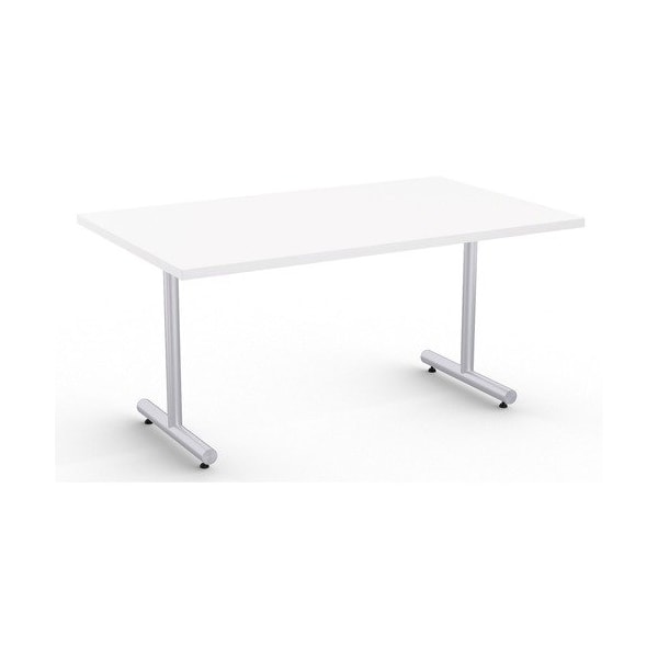 Special-T Table, Metallic Sand Base, 30inWx60inLx29inH, White - SCTKING3060SWH