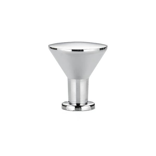 Richelieu 7/8 in (22 mm) Chrome Contemporary Metal Cabinet Knob - BP842140