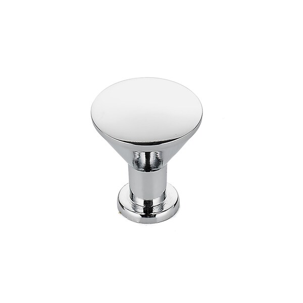 Richelieu 7/8 in (22 mm) Chrome Contemporary Metal Cabinet Knob - BP842140