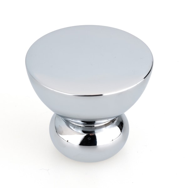Richelieu 1 1/4 in (32 mm) Chrome Contemporary Cabinet Knob - 798632140