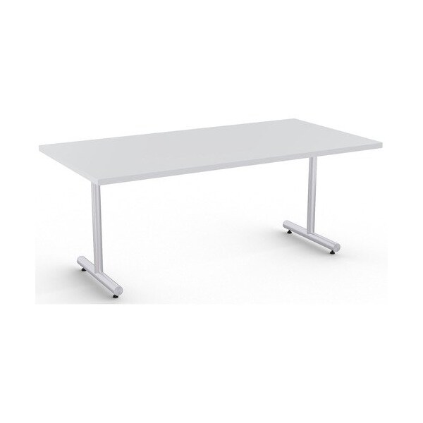 Special-T Table, Metallic Sand Base, 30inWx72inLx29inH, Light Gray - SCTKING3072SLG