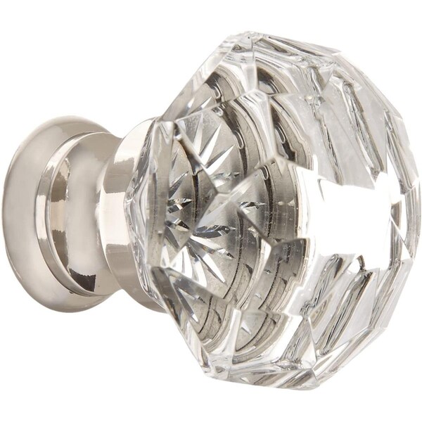 Patioplus 1.25 in. Diamond Cabinet Knob, Bright Nickel - PA2030495