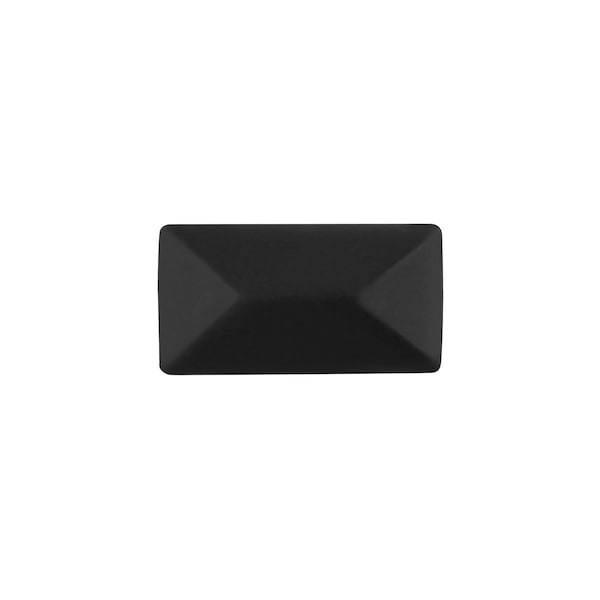 Hickory Hardware Bungalow Collection Knob 1-1/4 Inch x 11/16 Inch  Matte Black Finish - P2150-MB