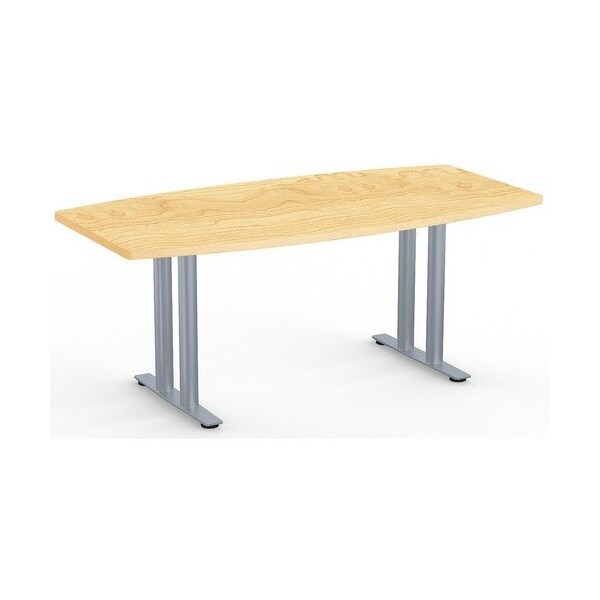 Special-T Conference Table, BoatShaped, T-Base, 72inx36in, BN - SCTSIENTL3672KM