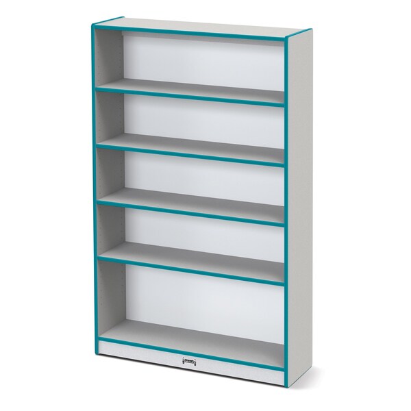 Jonti-Craft Rainbow Accents Tall Bookcase, Teal - 0972JC005