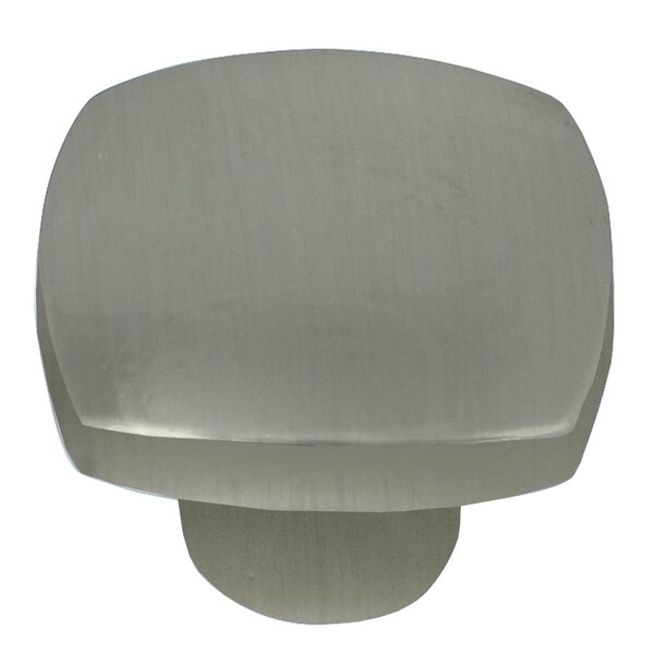 Grilltown 1.5 in. Aventura Square Knob - Satin Nickel - GR3194452