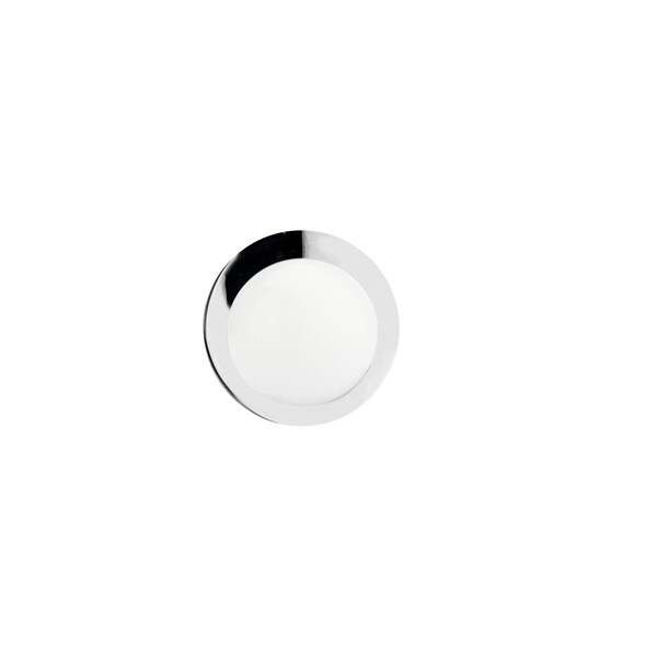 Richelieu 1 1/4 in (32 mm) Chrome, White Functional Cabinet Knob - BP392214030