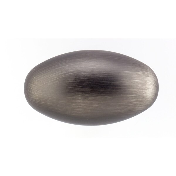 Richelieu 1 31/32 in. X 1 3/32 in. (50 mm x 28 mm) Antique Nickel Traditional Metal Cabinet Knob - BP444350143