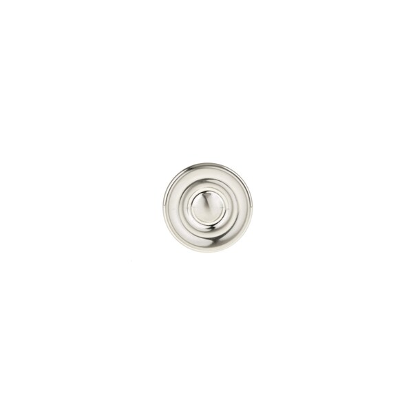Richelieu 1 3/8 in (35 mm) Brushed Nickel Contemporary Metal Cabinet Knob - BP872535195