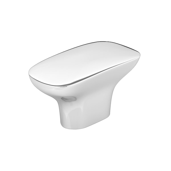 Richelieu 1 23/32-inch (44 mm) x 29/32-inch (23 mm) Chrome Contemporary Cabinet Knob - BP734544140
