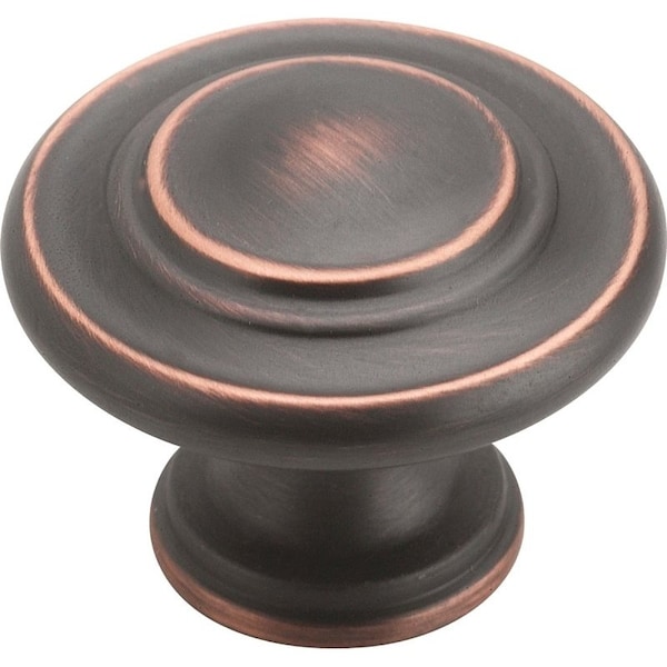 Amerock Cabinet Knob, 1 in Projection, Zinc, OilRubbed Bronze - TEN1586ORB