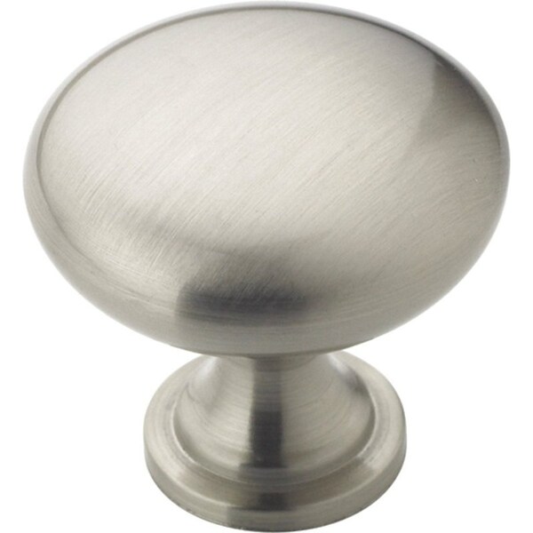 Amerock Cabinet Knob, 118 in Projection, Zinc, Satin Nickel - TEN53005G10