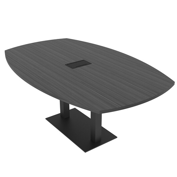 Skutchi Designs Arc Boat 45 in W, 84 in L, Grey - HAR-ABOT-48X84-DOU.BK-WA7949-EBLK