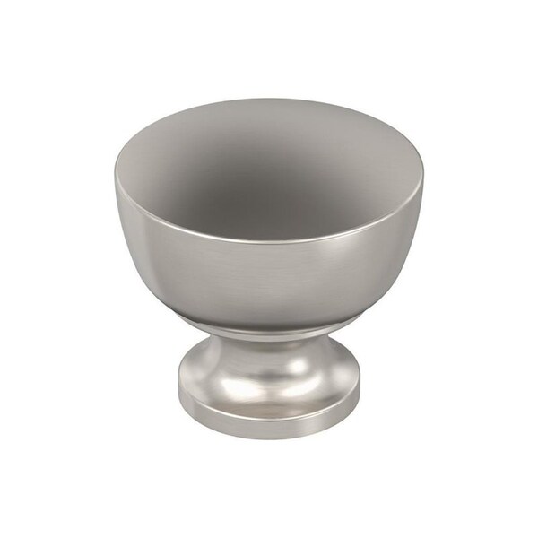 Amerock Chalice Series Cabinet Knob, 1-1/8 in Projection, Zinc, Satin Nickel - BP37022G10