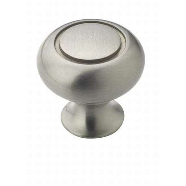 Amerock BP53011G10-25PACK 1-1/4" (32 mm) Diameter Value Cab Knob Satin Nickel - BP53011G10-25PACK