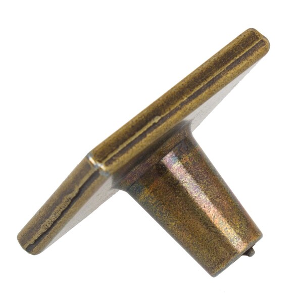 Gliderite Hardware 1-1/4 in. Antique Brass Square Cabinet Knob, 10PK - 82929-AB-10