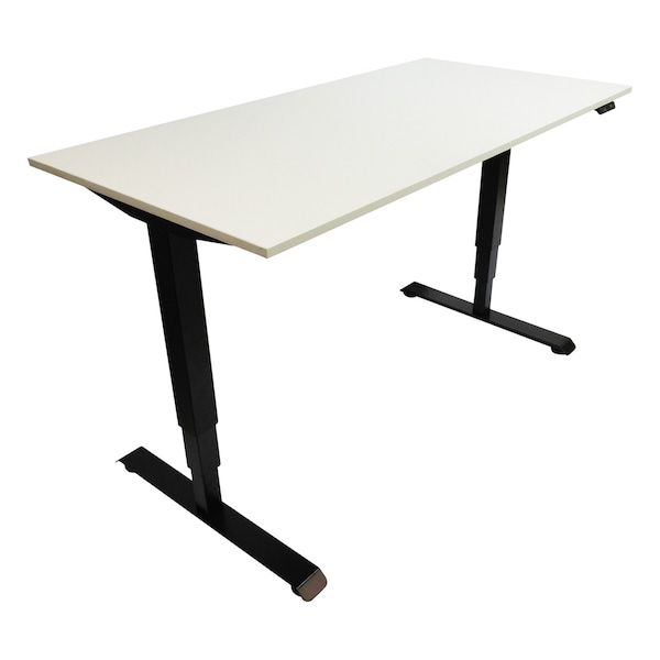Alera Rectangle Table Base, 48" to 72" W, 24" to 36" L, 25" to 50.7" H - HT3SAB