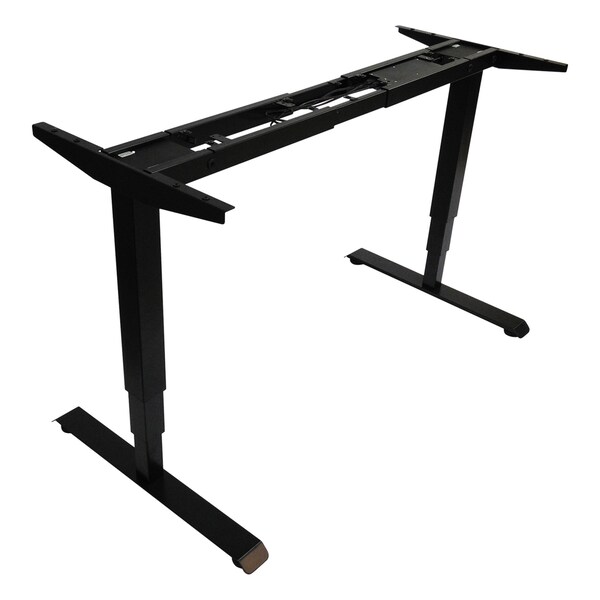 Alera Rectangle Table Base, 48" to 72" W, 24" to 36" L, 25" to 50.7" H - HT3SAB