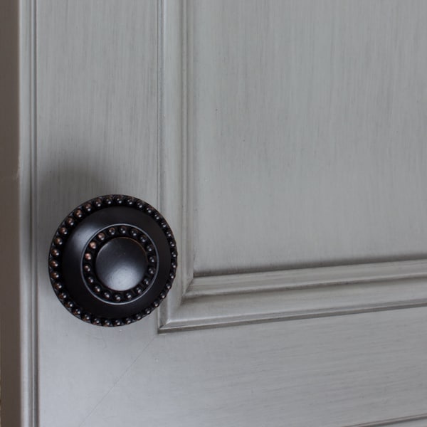 Gliderite Hardware 1-3/8 in. Oil Rubbed Bronze Double Beaded Ring Cabinet Knob, 25PK - 5739-ORB-25