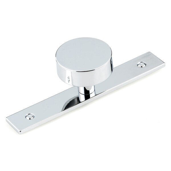 Richelieu 1 9/16 in (40 mm) Chrome Contemporary Cabinet Knob and Backplate - BP229540140