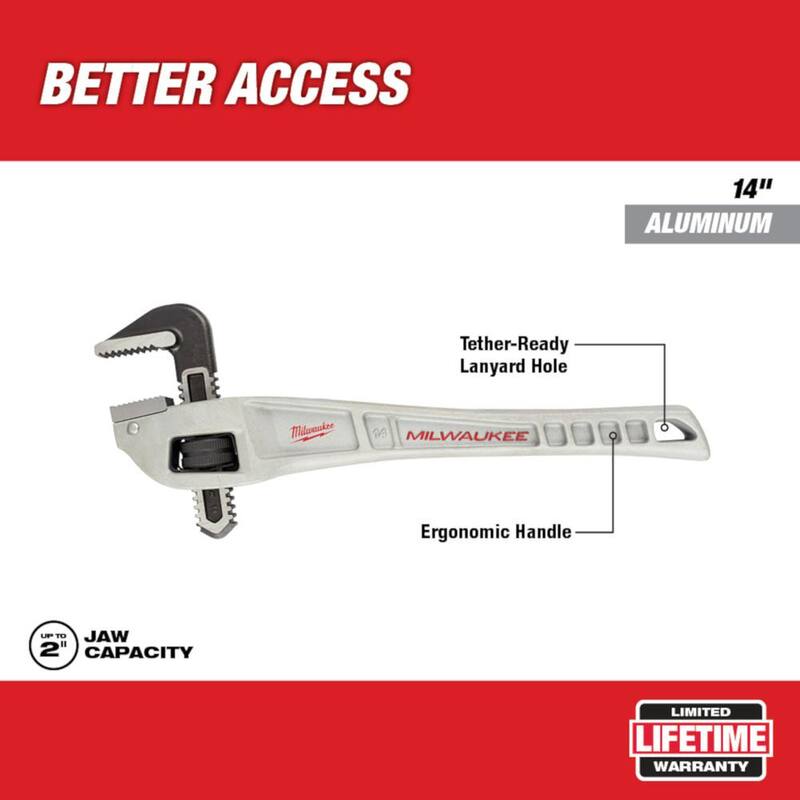 Bolso Milwaukee Packout con Llave de Tubo de Aluminio de 14 pulgadas, Llave de Tubo Offset de 14 pulgadas, Llave de Tubo de Aluminio CHEATER y Cuchillo Fastback - 48-22-8320-48-22-7214-48-22-1505-48-22-7.