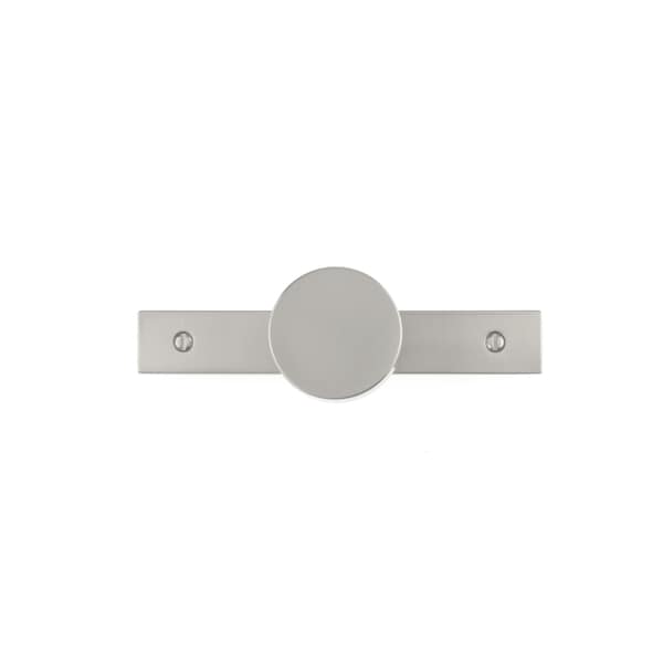 Richelieu 1 9/16 in (40 mm) Brushed Nickel Contemporary Cabinet Knob - BP229540195