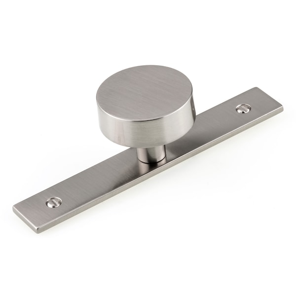 Richelieu 1 9/16 in (40 mm) Brushed Nickel Contemporary Cabinet Knob - BP229540195