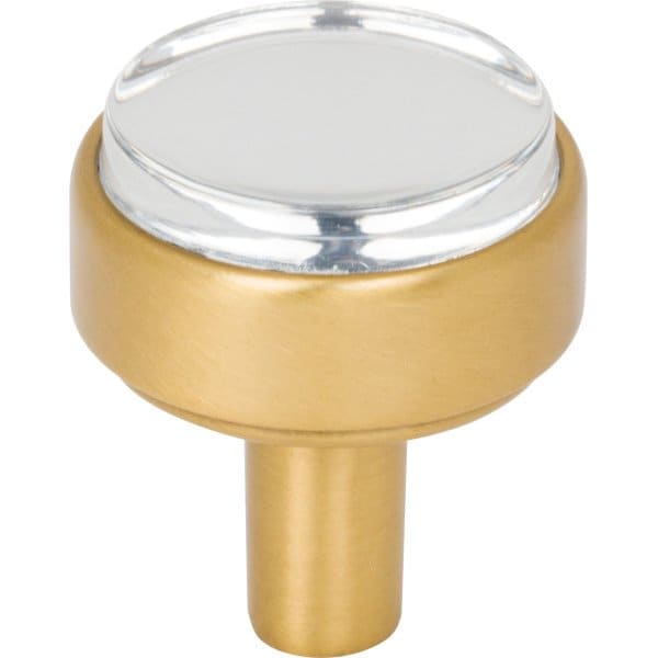 Jeffrey Alexander 1-1/8" Diameter Brushed Gold Carmen Cabinet Knob - 775BG
