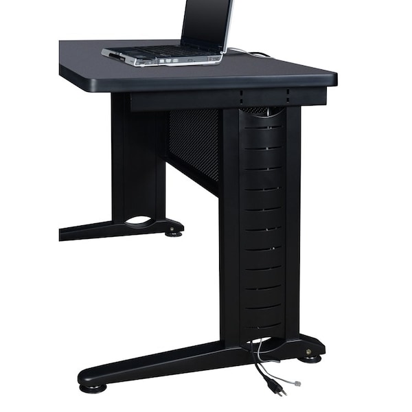 Fusion Rectangle Tables > Training Tables > Fusion Training Tables, 66 W, 24 L, 29 H, Wood|Metal Top, Grey - MFTT6624GY