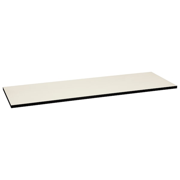 Hon Rectangle Table Top, 72" W, 24" L, 1.13" H, Silver Mesh/Black Top, High-Pressure Laminate - HMT2472G.N.B9.P