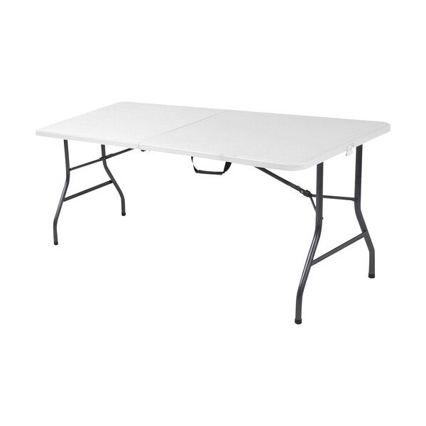 Cosco Home And Office Products Table, Folding, 30inWx72inDx29-1/4inH, White - CSC14678WSP1