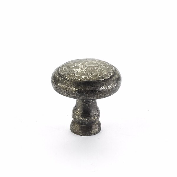 Schaub 1-1/2in Round Artifex Cabinet Knob Dark Pewter Finish - 131-DP