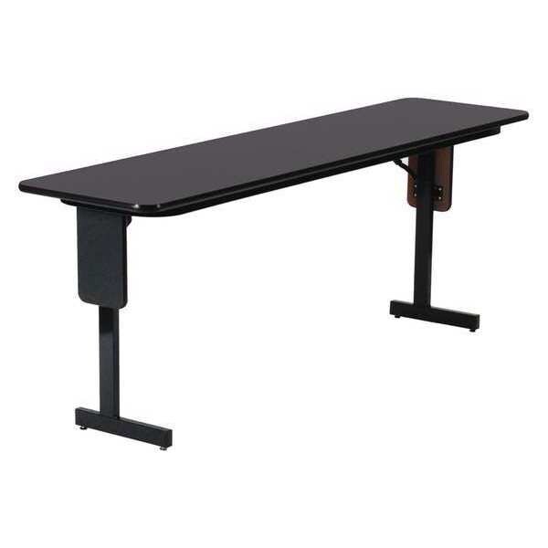 Correll Rectangle Panel Leg Folding Seminar Training Table, 24" W, 72" L, 29" H, High Pressure Laminate Top - SP2472PX-07