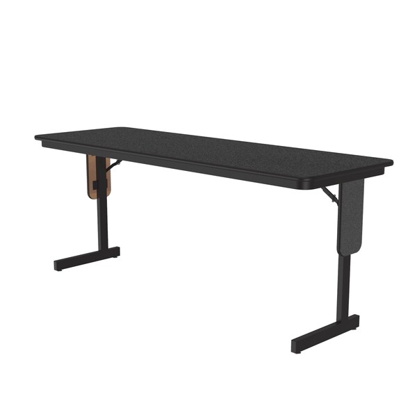 Correll Rectangle Panel Leg Folding Seminar Training Table, 24" W, 72" L, 29" H, High Pressure Laminate Top - SP2472PX-07