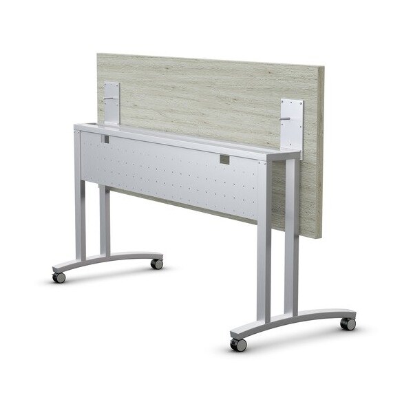 Special-T Beam, w/Modesty Panel, f/72inFlip&Nest Tables, Metallic Silver - SCTRSFTB72MP