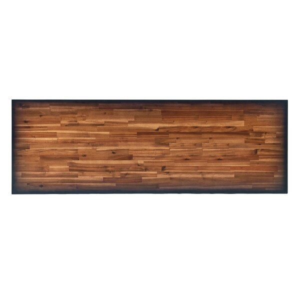 Duramax Weston 72in. Industrial Metal & Wood desk with shelves - 68052