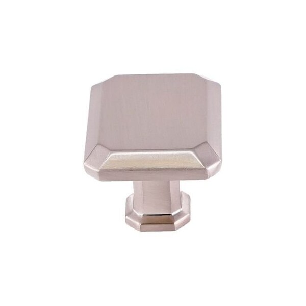 Crown 1-1/2" Rectangle Cabinet Knob Satin Nickel Finish - CHK92430SN