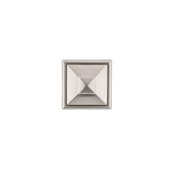 Richelieu 1 1/2 in (38 mm)  x 1 1/2 in (38 mm) Brushed Nickel Transitional Cabinet Knob - 68893838195