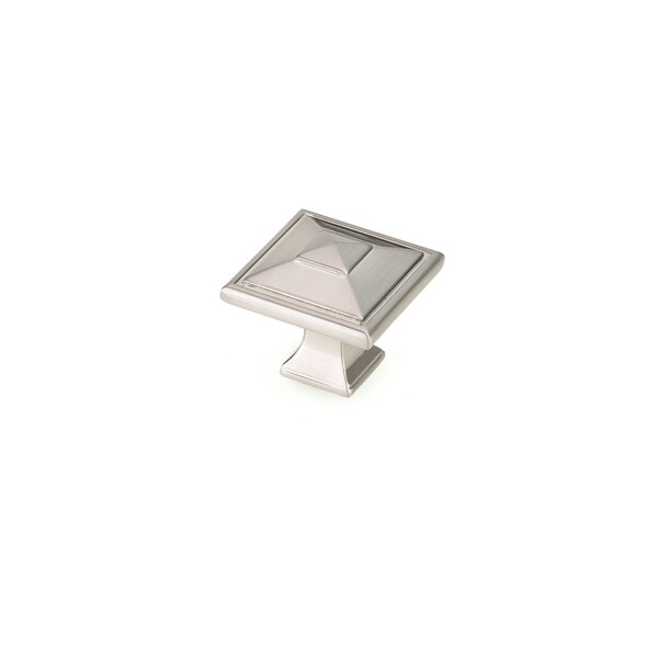Richelieu 1 1/2 in (38 mm)  x 1 1/2 in (38 mm) Brushed Nickel Transitional Cabinet Knob - 68893838195