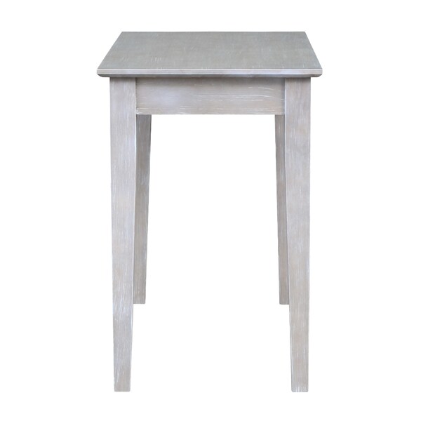 International Concepts Rectangle Writing Table, 36 in W, 20 in L, 30 H, Wood Washed Gray Taupe - OF09-49